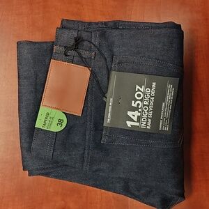 The Unbranded Brand 14.5oz raw indigo selvedge denim jeans